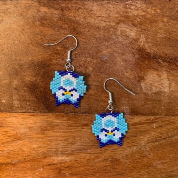 Miyuki Beads Owl Earring 1