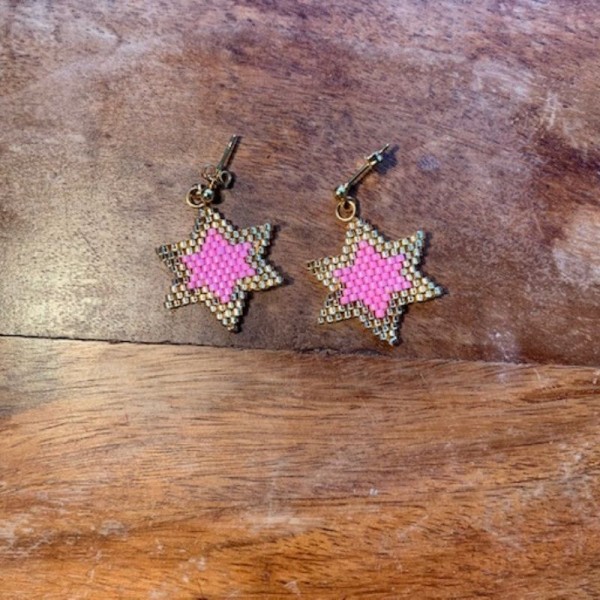 Star Pink Earring 1