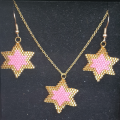 14k Gold Stars Earring and Necklaces Set 3