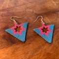 Triangle Blue Earring 1