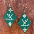 Green-White Earring 2