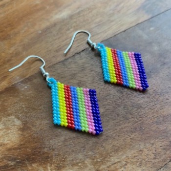 Colourful Flag Earring